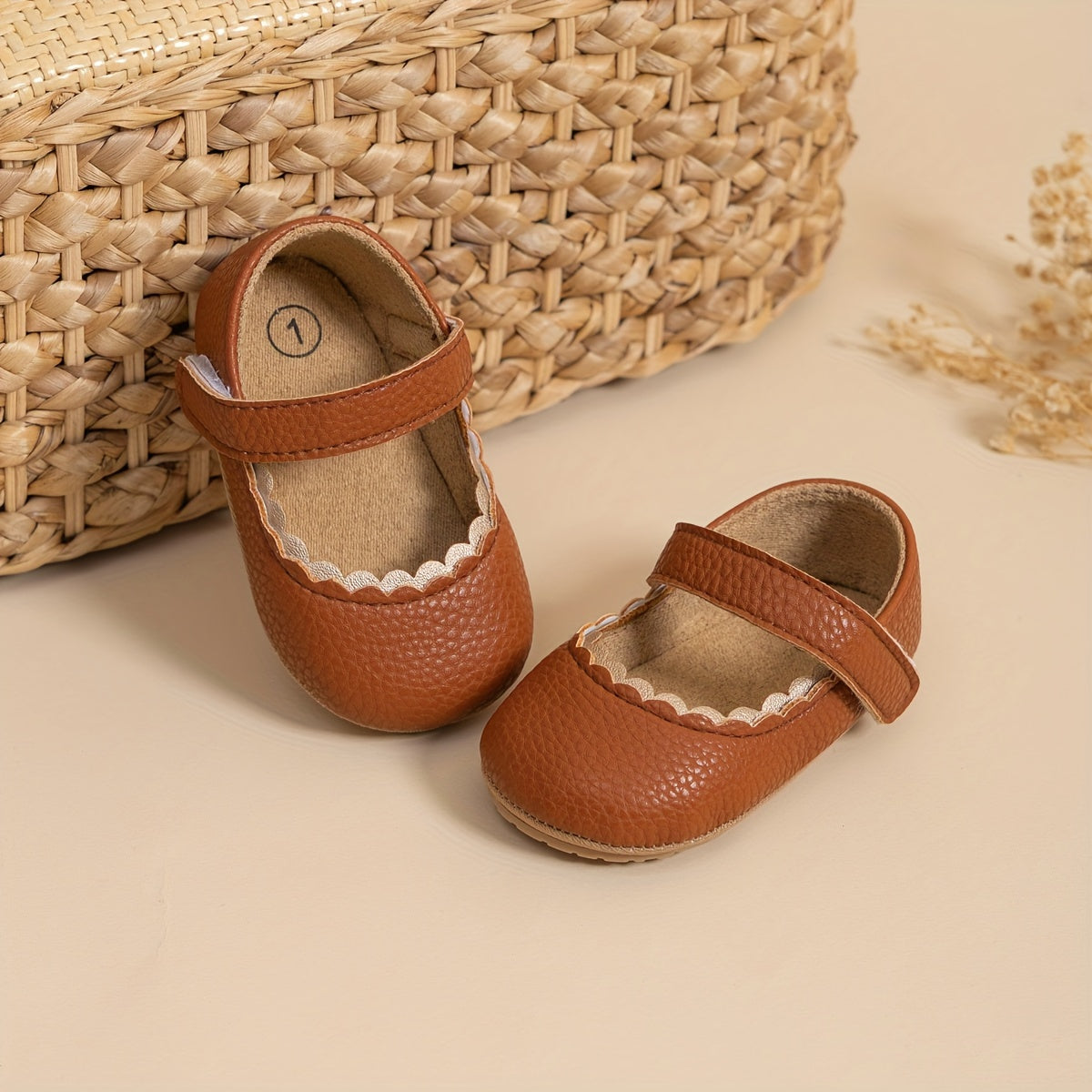 Infant Baby Girls Mary Jane Flats, Soft Sole Princess Dress Shoes Crib Shoes First Walker Shoes