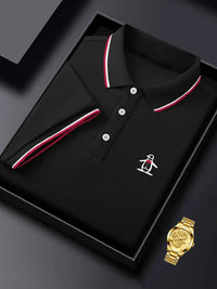 [Stretch Fabric Casual Shirt] Breathable Stretch Fabric Men's Casual Shirt - Penguin Print for Golf & Tennis - Perfect Gift Idea