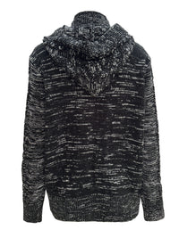 Women's Cable Knit Hooded Cardigan with Buttons and Pockets - Cozy Long Sleeve Sweater Coat for Casual Wear