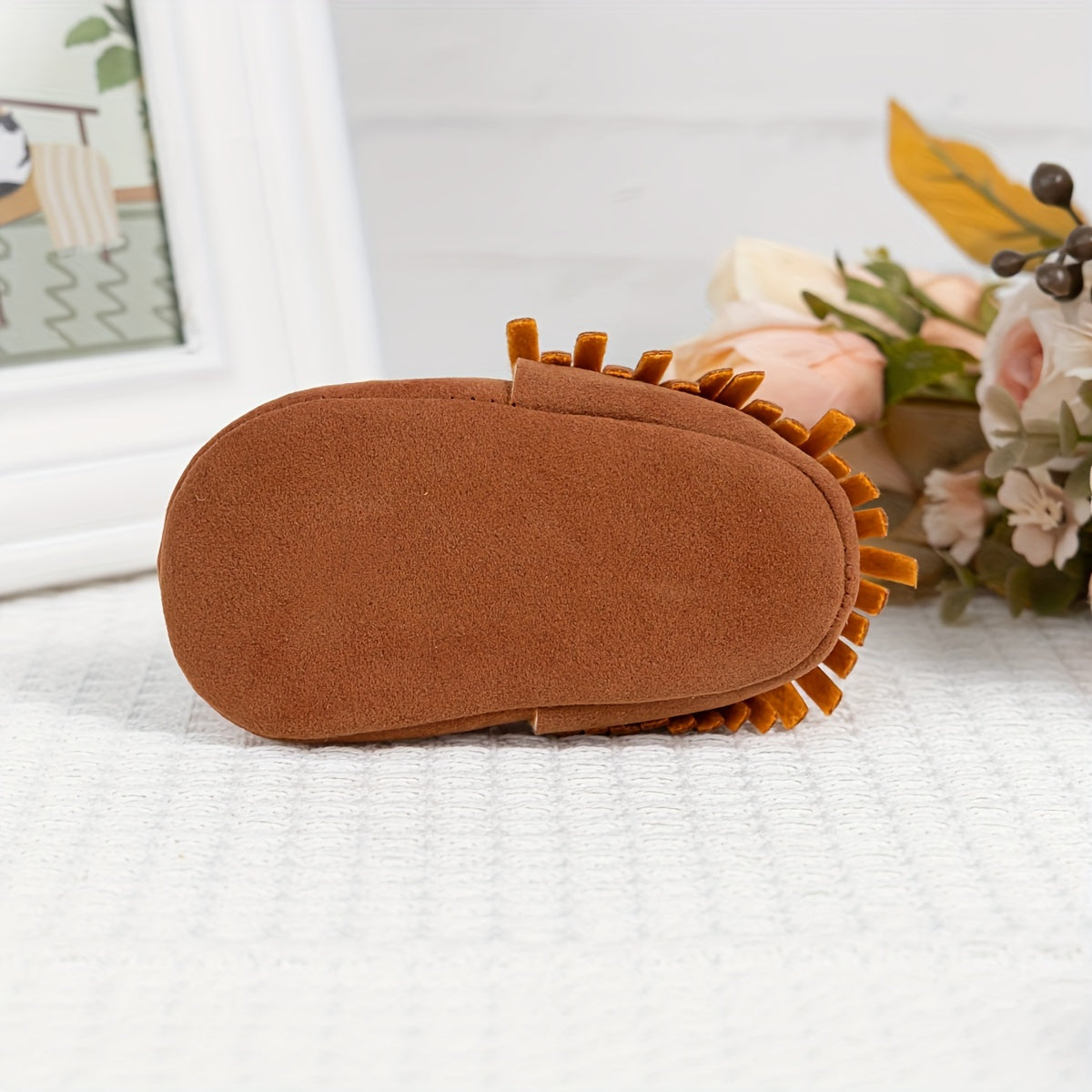 Adorable Tassel Moccasin Shoes for Baby Girls - Soft Sole, Lightweight