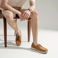 Men's Solid Colour Loafer Shoes, Comfy Non Slip Rubber Sole Casual Durable Dress Shoes, Men's Footwear