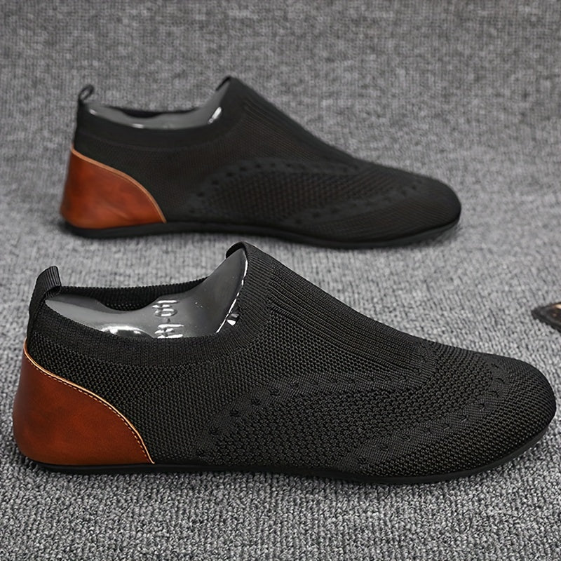 Men's Solid Color Slip On Loafer Shoes, Comfy Non Slip Casual Durable Walking Shoes, Men's Footwear, Boat Shoe, Sneakers, Dress, Size