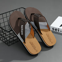 [New Style Men's Sandals] Summer New Style Men's Sandals | Wear-Resistant Beach Casual Slip-On Flip-Flops with Soft Sole for Outdoor Fashion