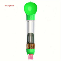 3 In 1 Portable Dog Water Bottle, Multifunctional Leak-Proof Pet Water Bottles With Food Container And Litter Shovel Design For Walking And Travel