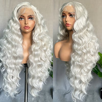 Full Head Lace Front Synthetic Wig - Wavy & Curly Hair, Middle Part, Music Festival Style, Long Hair, Full Coverage, Breathable, Adjustable Cap, Easy to Wear - for Women, Perfect for Music Festivals, Cosplay, and Everyday Wea