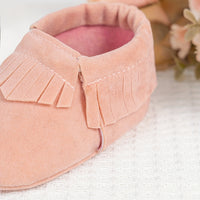 Adorable Tassel Moccasin Shoes for Baby Girls - Soft Sole, Lightweight