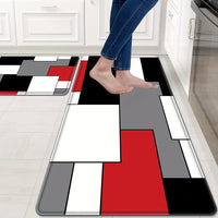 2pcs/set Chic & Comfy Kitchen Mats - Easy-Clean, Anti-Fatigue Design, Durable Entryway Rugs – Ideal for Home Spring Decor, Laundry & Shower Spaces