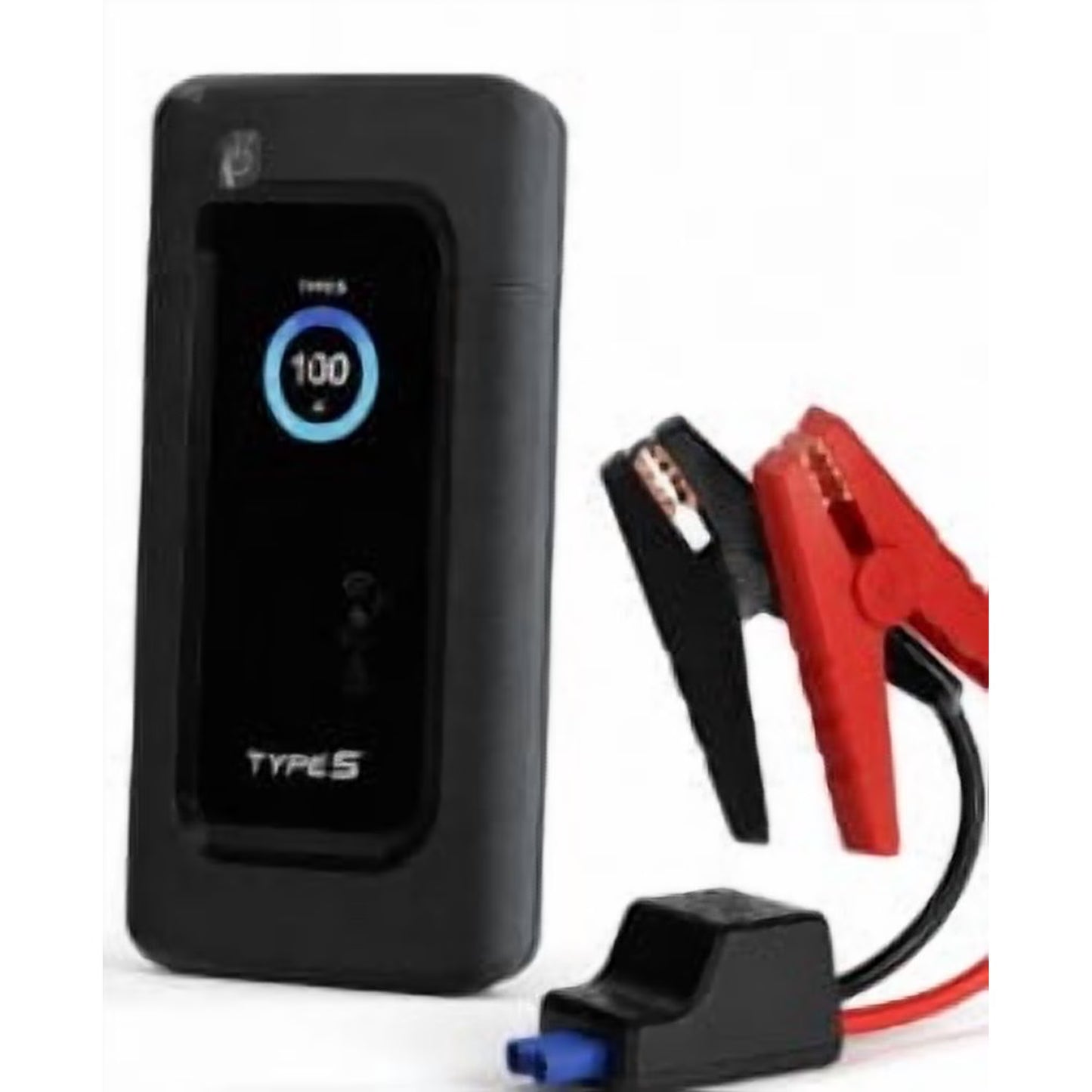Type S Portable Jump Starter with PowerGuide Assistance, 1000 Peak Amps, USB Power Bank, Black