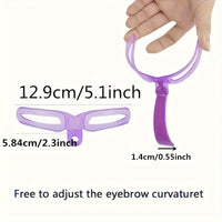 Easy-to-Use Eyebrow Shaper Kit - 8 Styles, Durable PVC Cards with Handle, Perfectly Defined Brows Trimmer