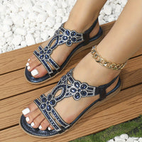 Shui Zuan Cool Sandals Women's 2023 New Plus Size Summer Slope With Fashion Lady Bohemian Fairy Wind With Skirt Shoes