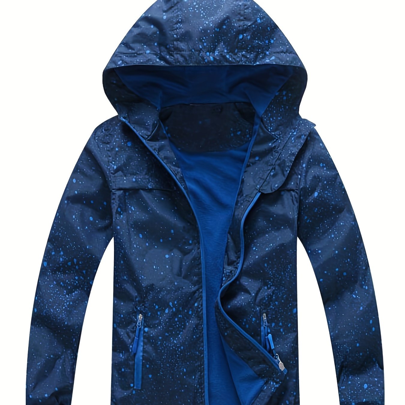 [Windproof Reflective Boys' Jacket] [Popular Choice] Boys' Reflective Windproof Jacket with Fleece Lining, Hooded Long Sleeve Casual Coat for Fall/Winter