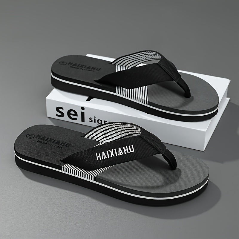 [New Style Men's Sandals] Summer New Style Men's Sandals | Wear-Resistant Beach Casual Slip-On Flip-Flops with Soft Sole for Outdoor Fashion