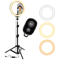 8" / 10" LED TIK Tok Ring Light with Tripod Stand Phone Holder Ringlight Stand for Makeup Tiktok Live Zoom Halo Light 5 Core RL8/ RL10