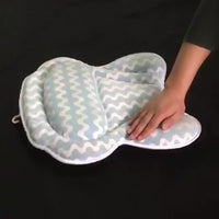 Non-Slip Bath Pillow for Head, Neck, and Back Support - 4D Air Mesh Soft Tub Pillow with 6 Suction Cups - Perfect for Spa Cushion and Tub Use - White