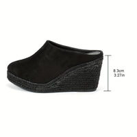 Chic Espadrille Wedge Sandals for Women - Comfortable Closed Toe Design, Easy Slip-On Access, Ideal for Casual Summer Wear & Stylish Outfits