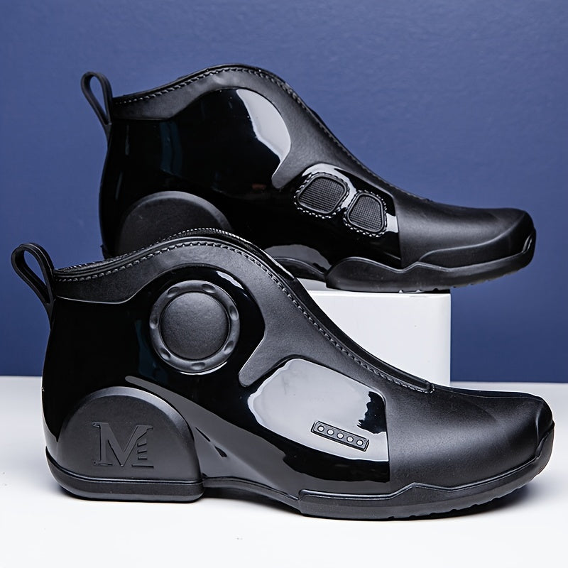New Men's Trendy Rain Boots Wear-resistant Waterproof Non-slip Rain Shoes For Outdoor Working Fishing