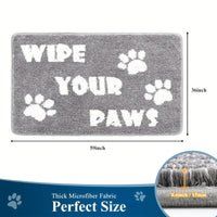 Indoor Doormat Entryway Door Mat, Non Slip Absorbent Mud Trapper Mats, Low-Profile Inside Floor Mats, Soft Washable Small Mats Door