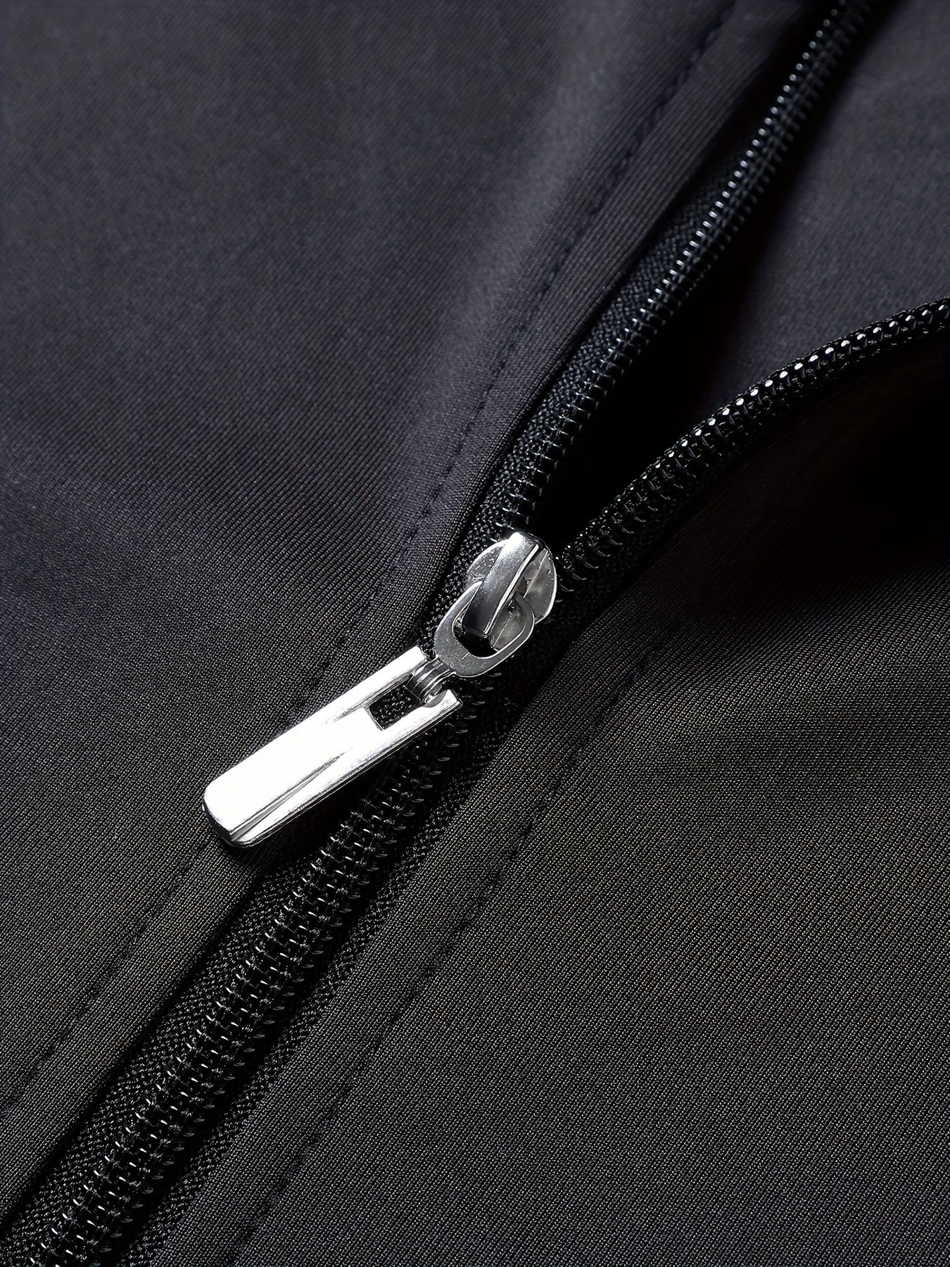 Skeleton Holding Card Pattern Windbreaker Jackets, Men's Casual Stretch Stand Collar Jacket Coat