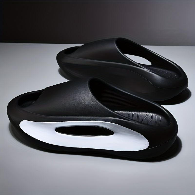 Men's Slippers Anti-collision Design Stepping On Feces Feeling Slippers Men's Bath Home Thickened Sole Heightened Sandals And Slippers Women