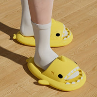 Comfy Shark Cartoon Slides - Unisex Slippers with Soft Wear-Resistant Soles for Casual Summer Outdoor Beach Wear - Breathable, Lightweight, and Easy to Clean
