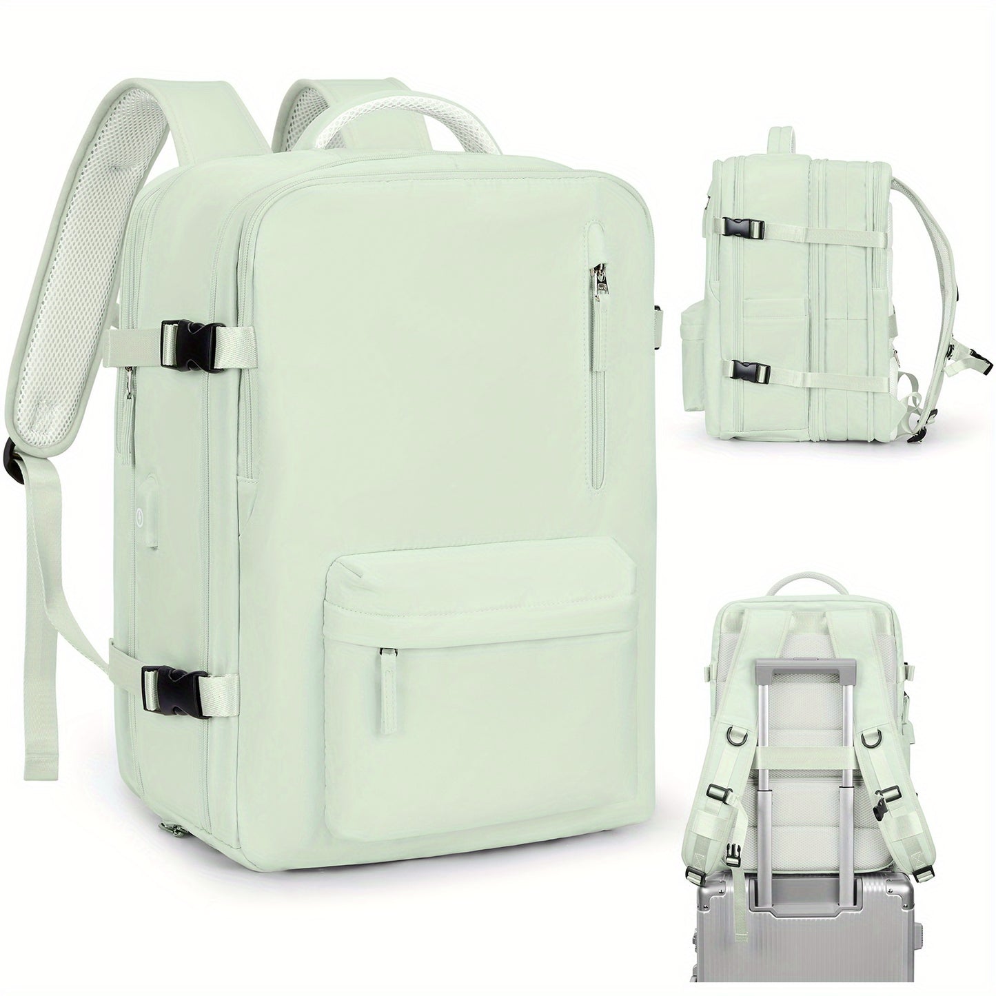 Large Capacity Multifunctional Leisure Backpack for Travel, with Dry Wet Separation Layer and Independent Shoe Compartment, and Anti-Theft Zipper Pocket, Lightweight and Portable, Suitable for Trave