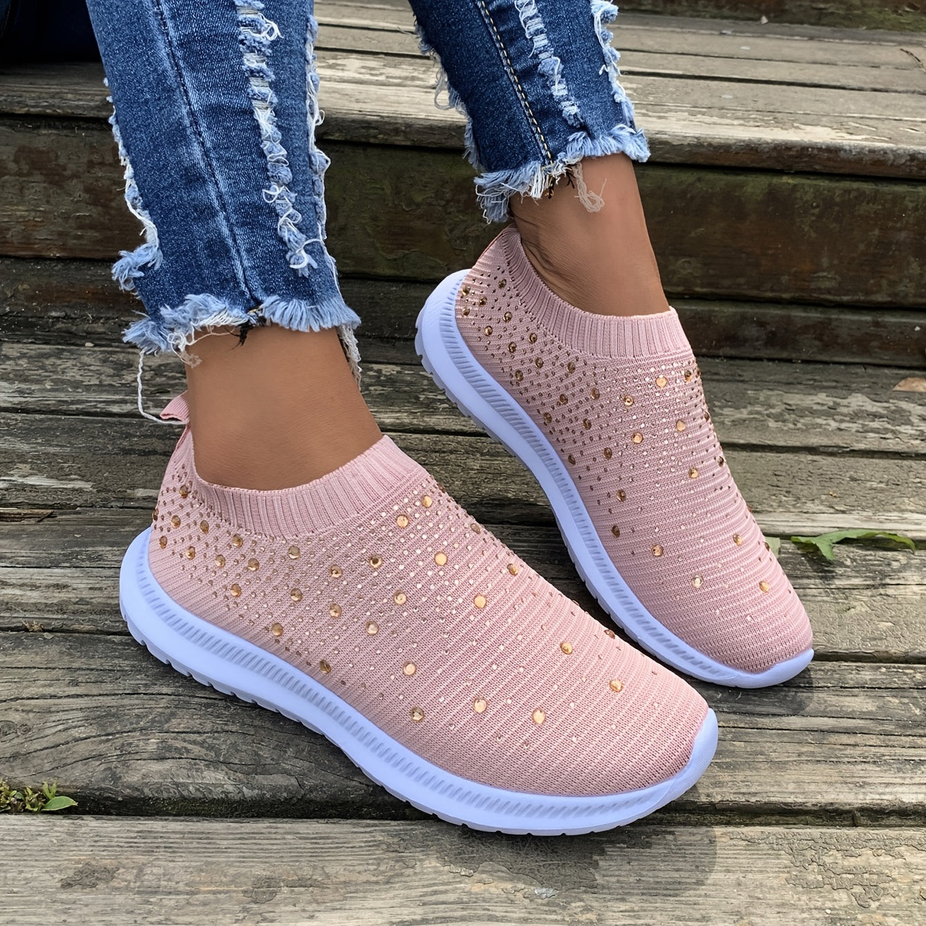 [Breathable Sneakers] Lightweight Breathable Women's Colorblock Mesh Platform Sneakers | Low Top Lace Up Shoes