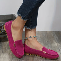 [Comfortable Loafers] Comfortable Round Toe Loafers | Women's Solid Slip On Shoes, Women's Footwear