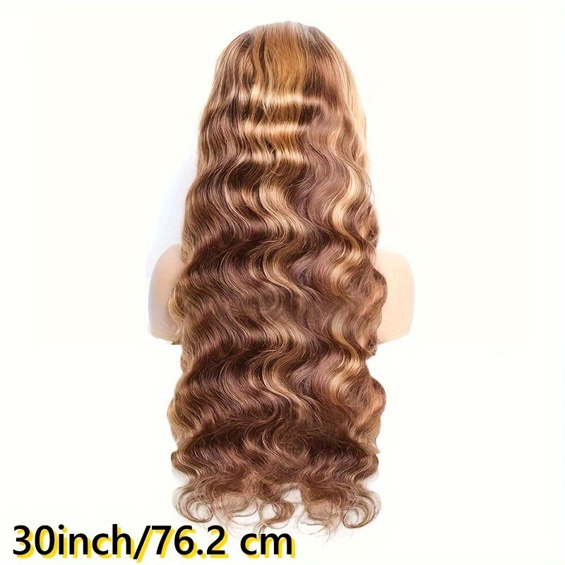 250% Density Ultra-Lush Honey Blonde Body Wave Wig - 13x6x1 T-Part Remy Human Hair with Pre-Plucked Natural Hairline & Baby Hair