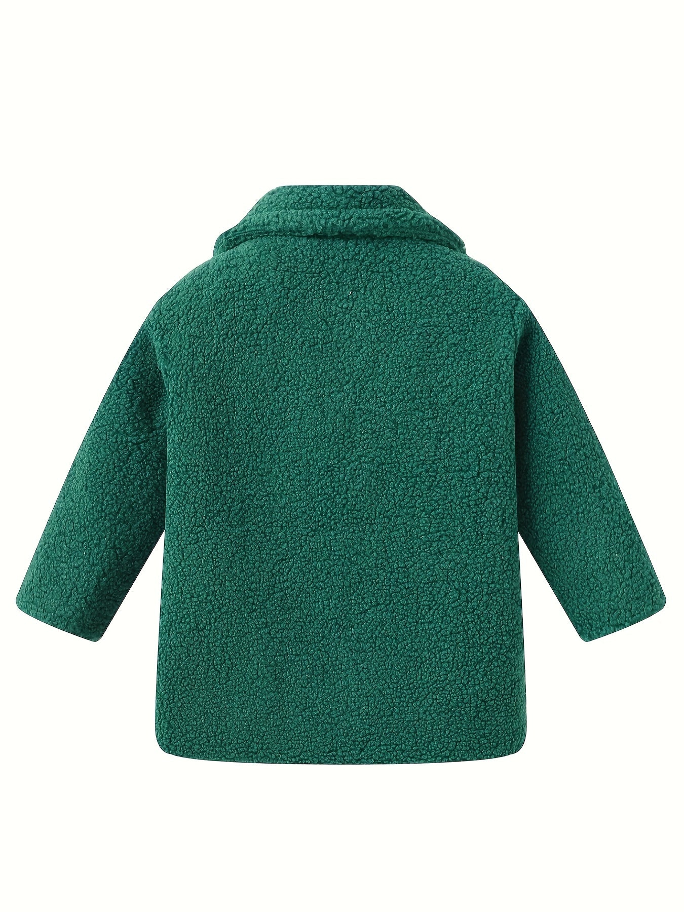 JOMAKE Girls' Winter Coat - Pastel Pink & Ombre Jacket with Button Front Closure, Soft Fleece-Lined Lapel Collar, Non-Stretchy Fabric for Everyday & Formal Events, Long Sleeve Casual Outerwear for School, Travel - Cute Korean