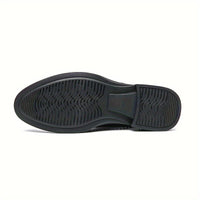Men's Mesh Breathable Cap Toe Monk Shoes, Comfy Non Slip Casual Durable Rubber Sole Walking Shoes, Men's Footwear