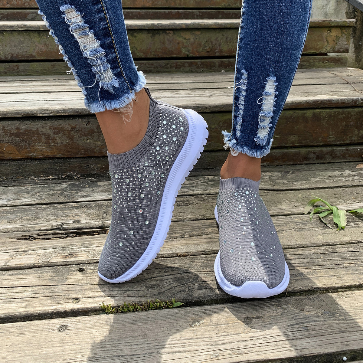 [Breathable Sneakers] Lightweight Breathable Women's Colorblock Mesh Platform Sneakers | Low Top Lace Up Shoes