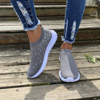 [Breathable Sneakers] Lightweight Breathable Women's Colorblock Mesh Platform Sneakers | Low Top Lace Up Shoes