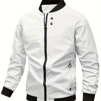 Men's Lightweight Spring Fall Windbreaker Jacket Coat Men's Windproof Outdoor Casual Stylish Zipper Pocket Jacket