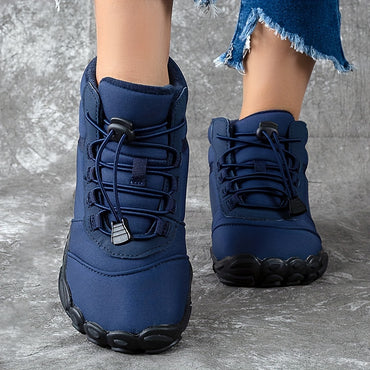 Waterproof Snow Trekker Boots - Insulated, Non-Slip, Warm, Ankle High, Lace Up Hiking Shoes for Women - Perfect for Winter Outdoor Activities, Hiking, and Snowy Weather Conditions