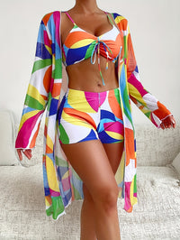 Women's Bikini Set - 3pcs Bathing Suit, Bra & Bikini Bottom, Perfect for Beach Wear