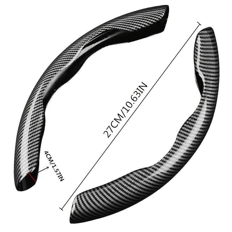 [Carbon Fiber Steering Wheel Cover] Non-Slip Carbon Fiber Steering Wheel Cover - Upgrade Your Driving Experience