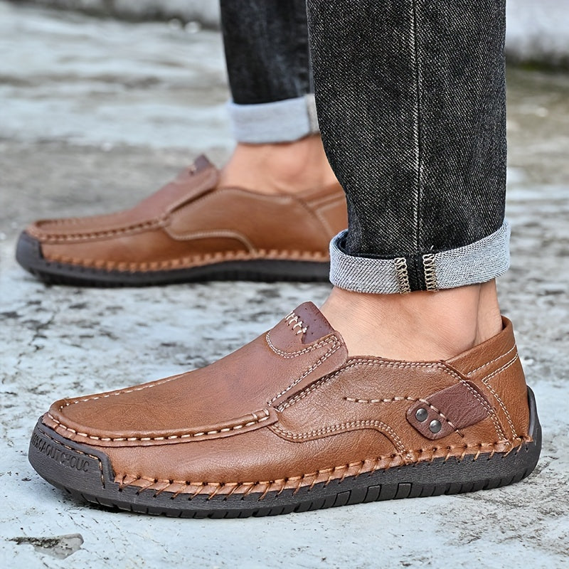 Men'S Casual Shoes Breathable Loafers Lightweight Men Driving Shoes Slip On Fashion Boat Shoes Outdoor Non-Slip Comfort