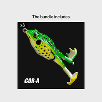 1pc ANFS Frog Leg Lure Fishing Reel - Soft Artificial Fish Bait with Multi-Color Options (Green, Brown, Black, Orange) for Bass & Panfish, Durable Plastic Design for Year-Round Fishing, Fishing Lure, Bass Fishing Lure, Realis