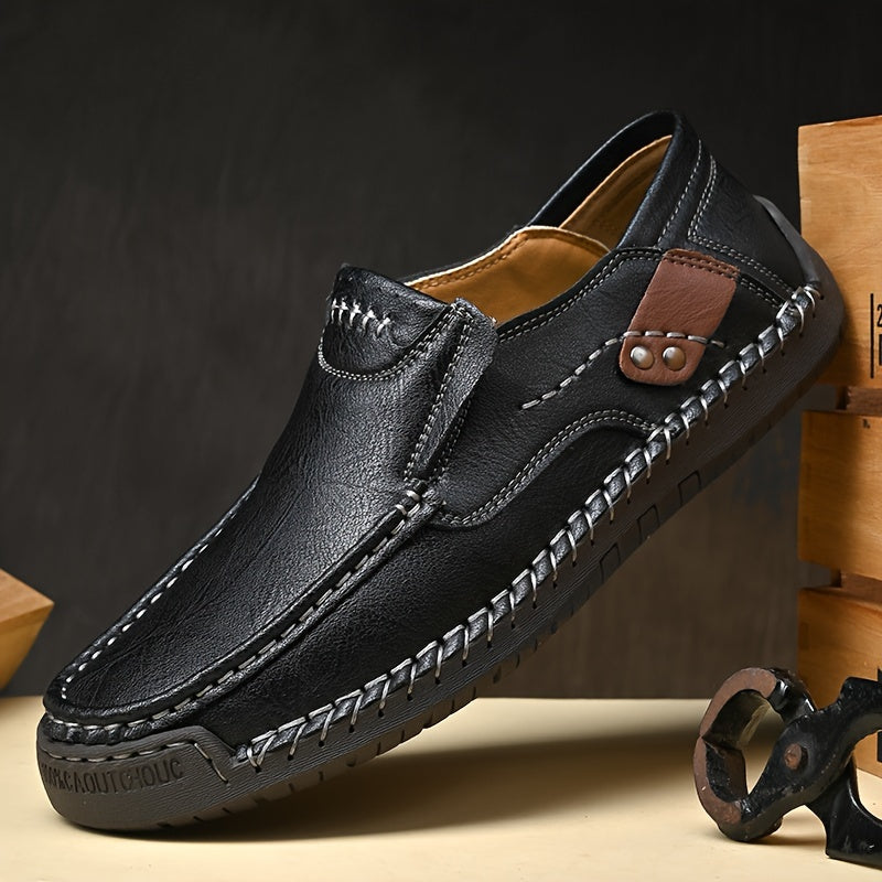 Men'S Casual Shoes Breathable Loafers Lightweight Men Driving Shoes Slip On Fashion Boat Shoes Outdoor Non-Slip Comfort