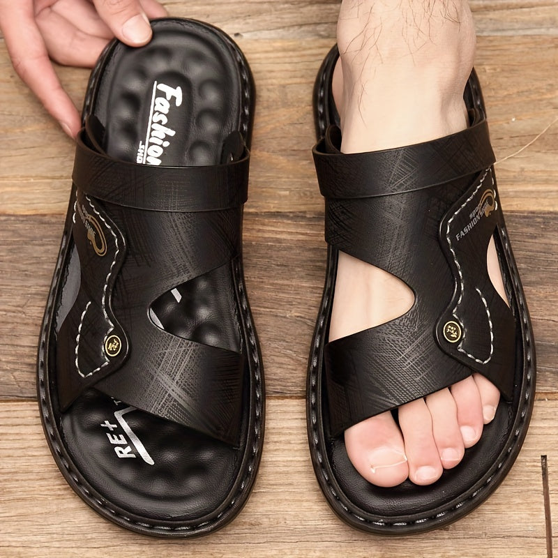 Lightweight Quick-Drying Men's Non-Slip Sandals, Comfy Beach Shoes for Summer