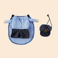 Halloween Pet Costume - Courier Cosplay Apparel With Hat For Small And Medium Dogs And Cats -  For Festivals And Parties - Perfect Gift for Pet Owners