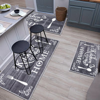 Boho Kitchen Rug Sets 3 Pieces, Washable Kitchen Mats for Floor, Non Slip Soft Kitchen Area Rug Floor Mat for Kitchen, Laundry Room and Hallway