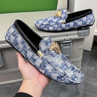 Men's Trendy Solid Color Slip On Bit Loafer Shoes, Comfy Non Slip Casual Durable Rubber Sole Lightweight Walking Shoes, Men's Footwear