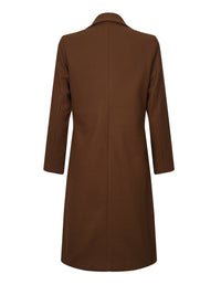 Double Breasted Simple Trench Coat, Casual Long Sleeve Outerwear, Women's Clothing