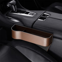[Car Seat Organizer] Lightweight ABS Car Seat Gap Organizer with Cup Holder | Console Side Pockets Storage Box for Enhanced Organization, Car Storage