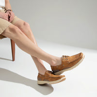 Men's Solid Colour Loafer Shoes, Comfy Non Slip Rubber Sole Casual Durable Dress Shoes, Men's Footwear