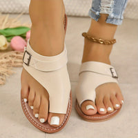 Womens Breathable Solid Color Mary-Jane Flat Shoes - Slip-On Design, Glitter Embellishment, Rubber TPR Sole, Synthetic Leather Upper - Perfect for Casual Summer Beach Wear