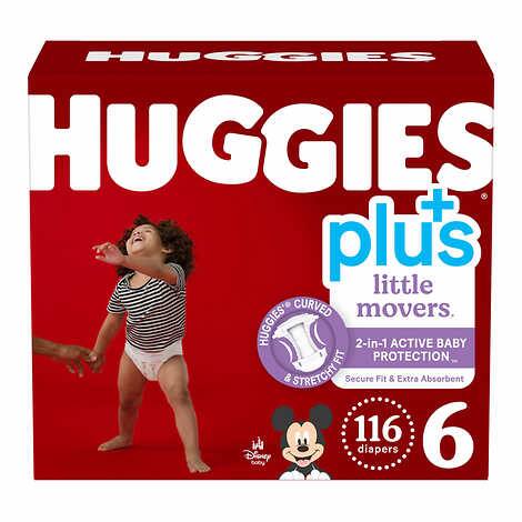 Huggies Plus Diapers Sizes 3 - 7