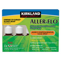 Kirkland Signature Aller-Flo 50mcg. Allergy Spray, 5 Bottles