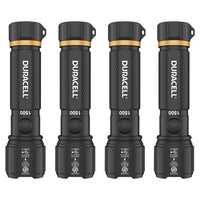 Duracell Hybrid Flashlight, 1500 Lumens, 4-count